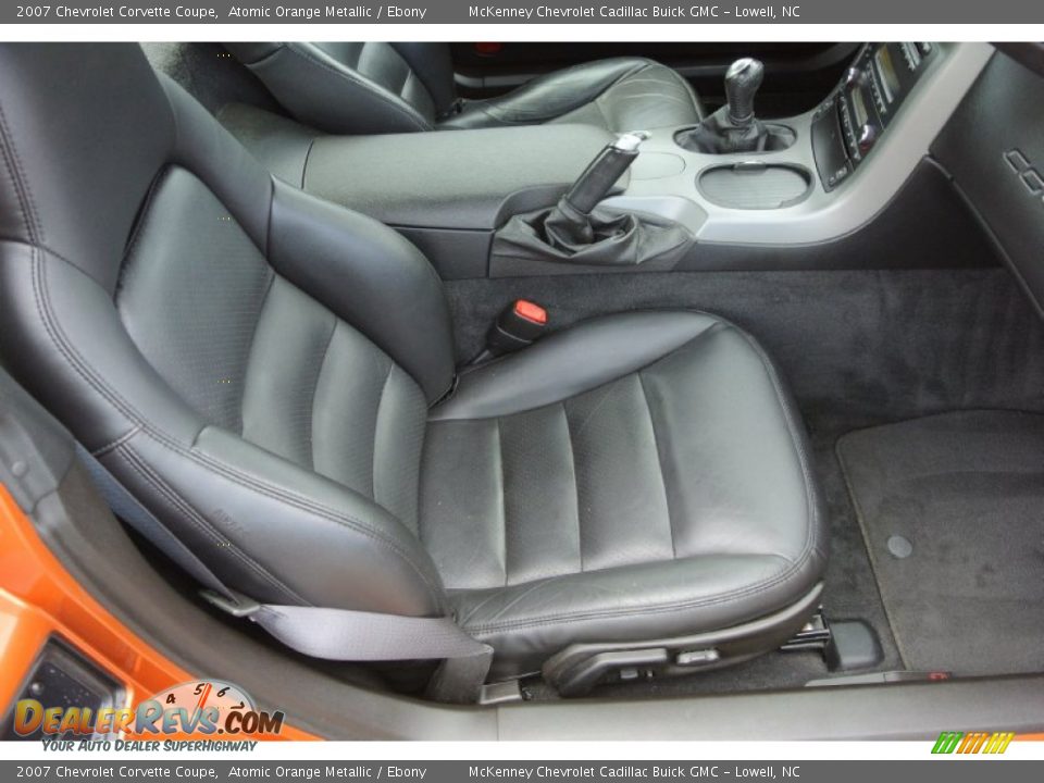 2007 Chevrolet Corvette Coupe Atomic Orange Metallic / Ebony Photo #23