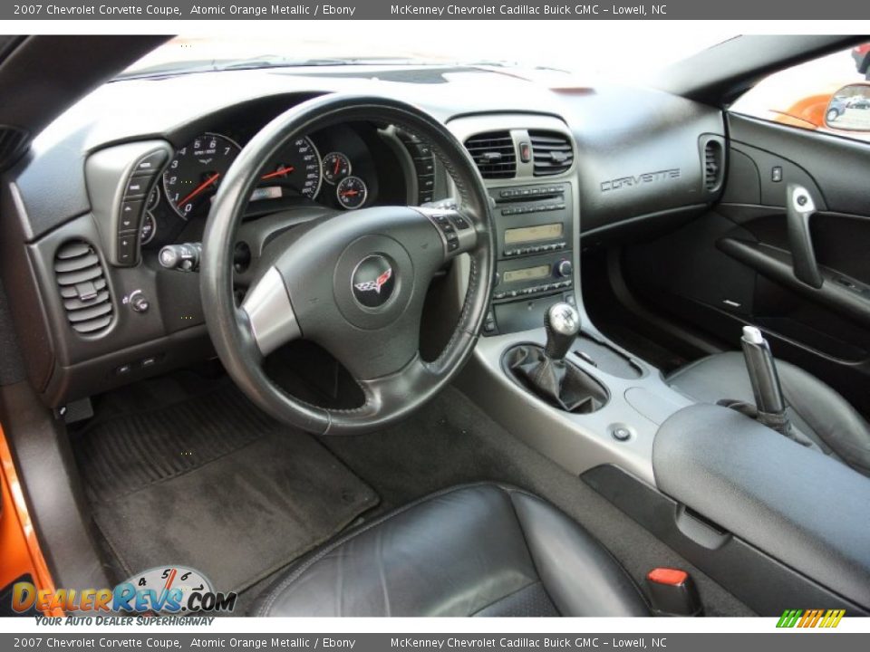 Ebony Interior - 2007 Chevrolet Corvette Coupe Photo #30