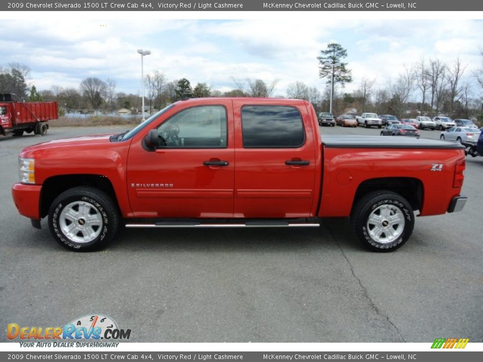 Victory Red 2009 Chevrolet Silverado 1500 LT Crew Cab 4x4 Photo #3