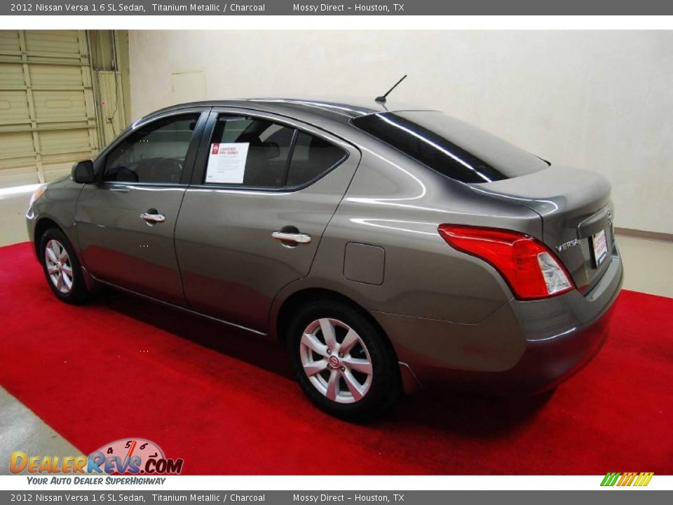 2012 Nissan Versa 1.6 SL Sedan Titanium Metallic / Charcoal Photo #4