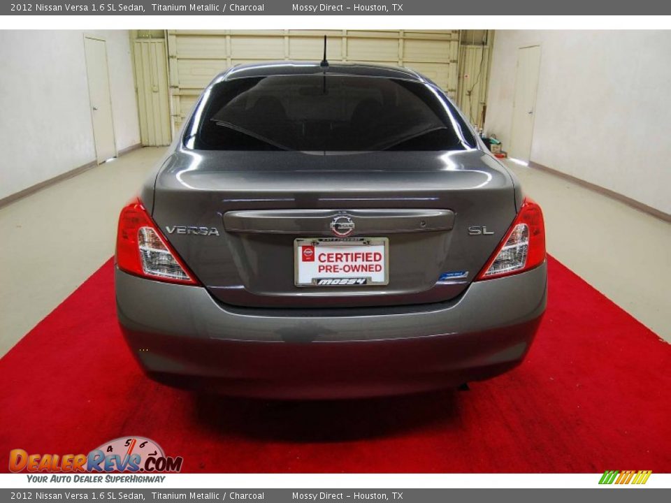 2012 Nissan Versa 1.6 SL Sedan Titanium Metallic / Charcoal Photo #5