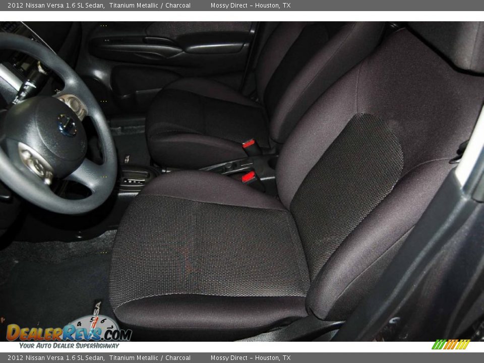 2012 Nissan Versa 1.6 SL Sedan Titanium Metallic / Charcoal Photo #10