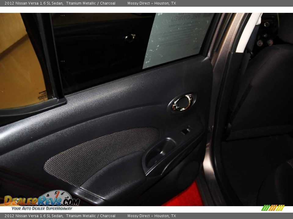 2012 Nissan Versa 1.6 SL Sedan Titanium Metallic / Charcoal Photo #13