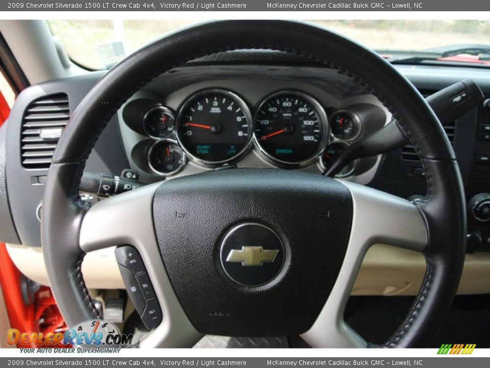 2009 Chevrolet Silverado 1500 LT Crew Cab 4x4 Victory Red / Light Cashmere Photo #14