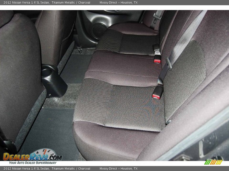 2012 Nissan Versa 1.6 SL Sedan Titanium Metallic / Charcoal Photo #14