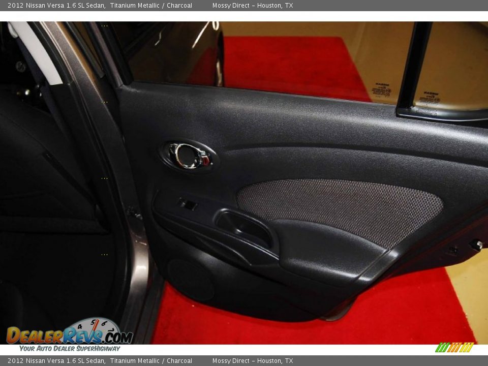 2012 Nissan Versa 1.6 SL Sedan Titanium Metallic / Charcoal Photo #16