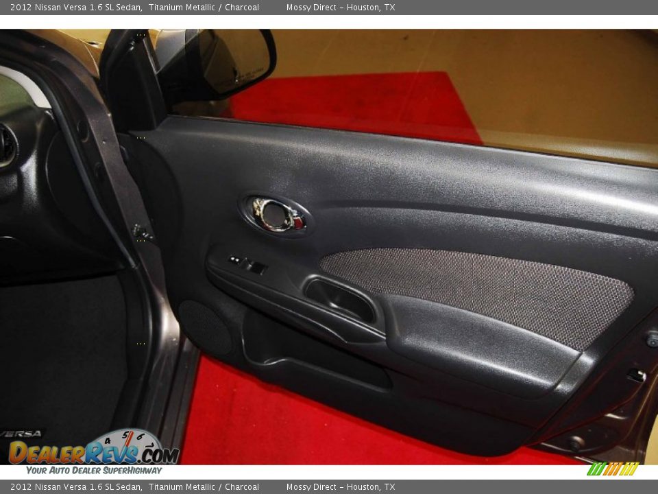 2012 Nissan Versa 1.6 SL Sedan Titanium Metallic / Charcoal Photo #18