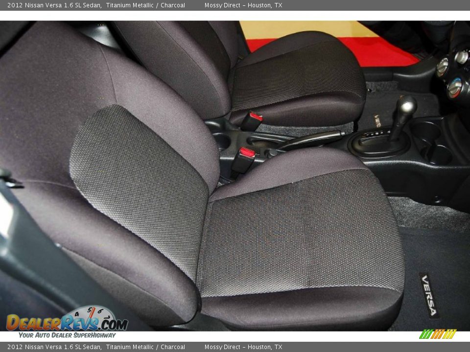 2012 Nissan Versa 1.6 SL Sedan Titanium Metallic / Charcoal Photo #19