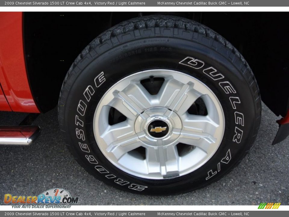 2009 Chevrolet Silverado 1500 LT Crew Cab 4x4 Victory Red / Light Cashmere Photo #22