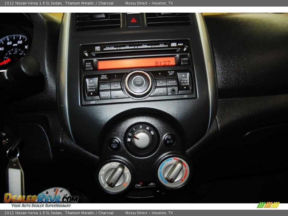 2012 Nissan Versa 1.6 SL Sedan Titanium Metallic / Charcoal Photo #22