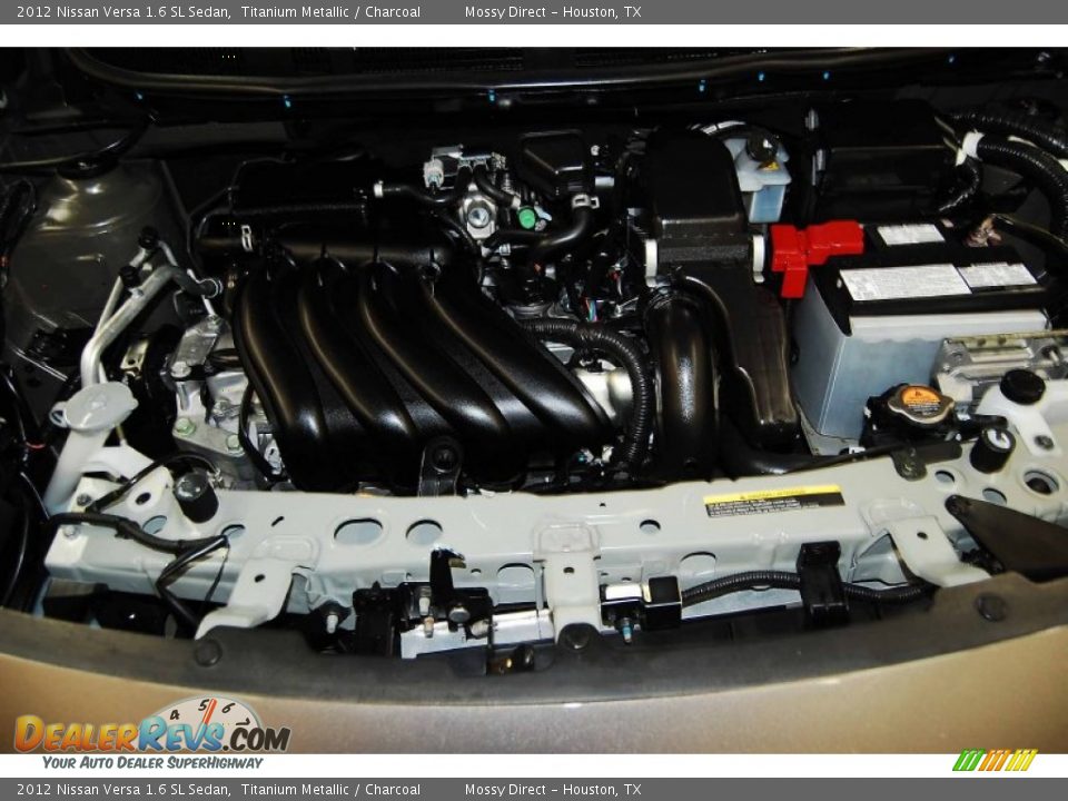 2012 Nissan Versa 1.6 SL Sedan Titanium Metallic / Charcoal Photo #25