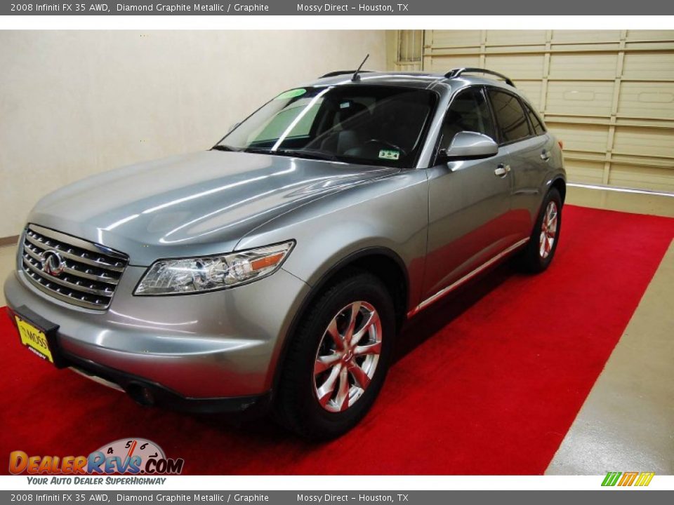 2008 Infiniti FX 35 AWD Diamond Graphite Metallic / Graphite Photo #3