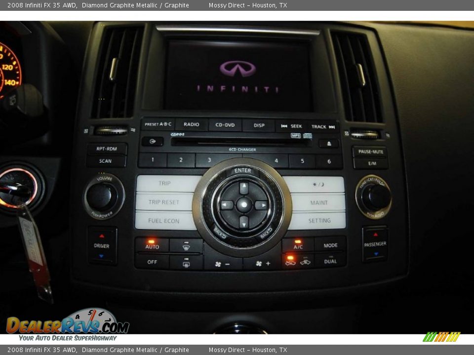 2008 Infiniti FX 35 AWD Diamond Graphite Metallic / Graphite Photo #23