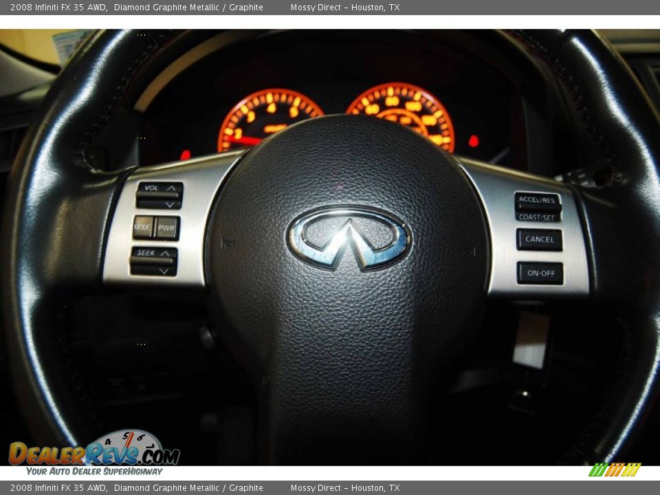 2008 Infiniti FX 35 AWD Diamond Graphite Metallic / Graphite Photo #24