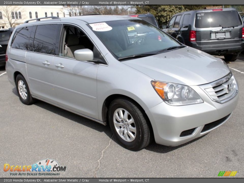 2010 Honda Odyssey EX Alabaster Silver Metallic / Gray Photo #3