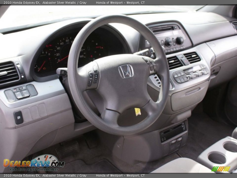 2010 Honda Odyssey EX Alabaster Silver Metallic / Gray Photo #6