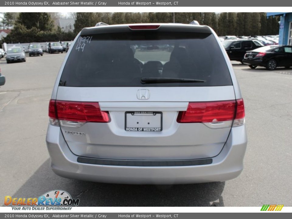 2010 Honda Odyssey EX Alabaster Silver Metallic / Gray Photo #8