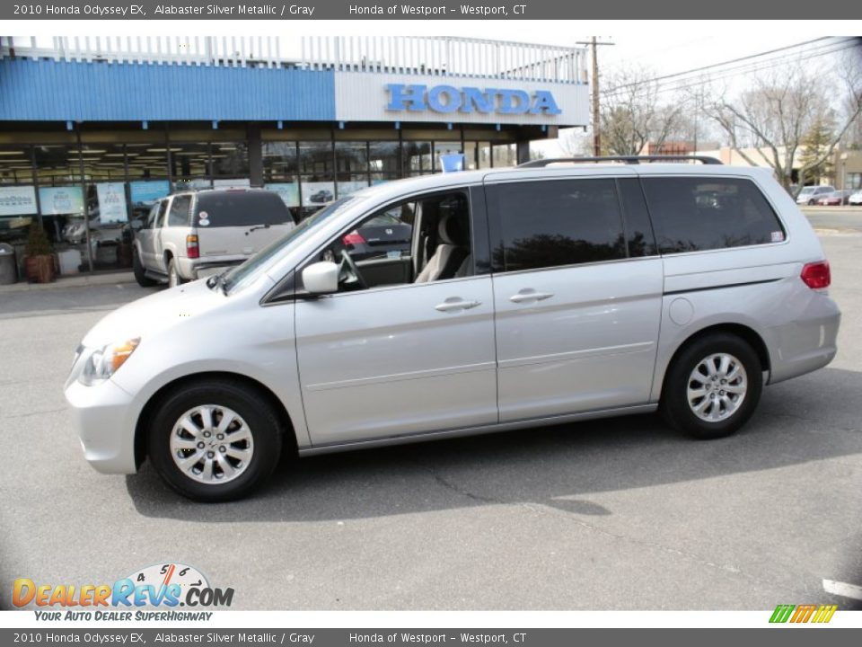 2010 Honda Odyssey EX Alabaster Silver Metallic / Gray Photo #12