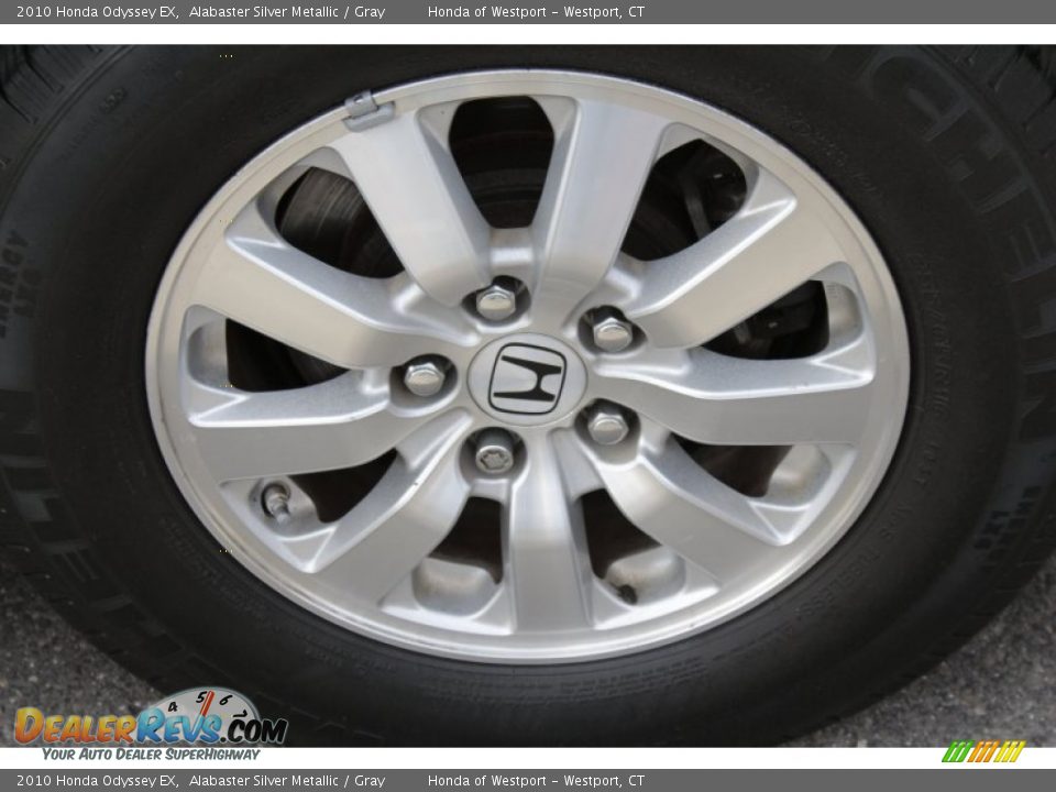 2010 Honda Odyssey EX Alabaster Silver Metallic / Gray Photo #24