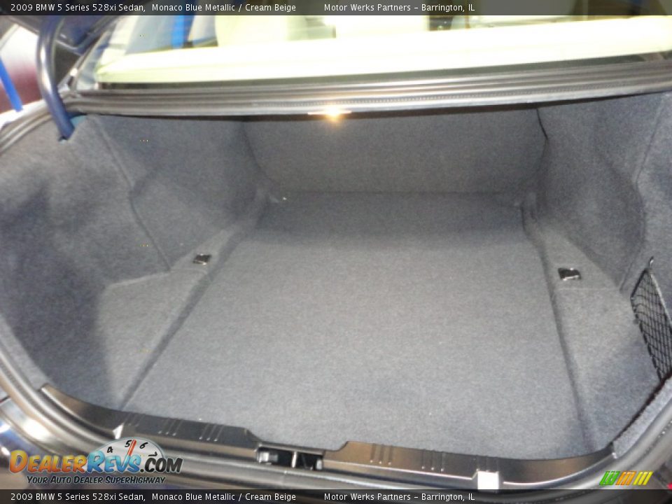 2009 BMW 5 Series 528xi Sedan Monaco Blue Metallic / Cream Beige Photo #21