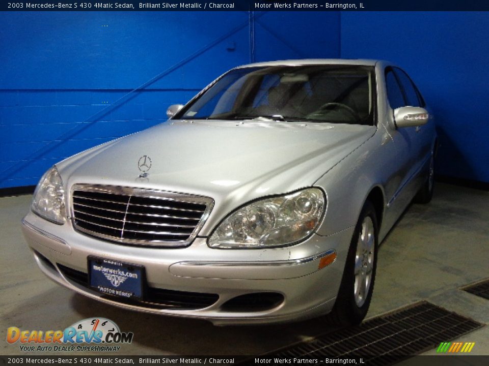 2003 Mercedes-Benz S 430 4Matic Sedan Brilliant Silver Metallic / Charcoal Photo #3