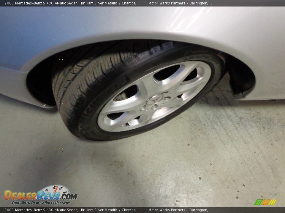 2003 Mercedes-Benz S 430 4Matic Sedan Brilliant Silver Metallic / Charcoal Photo #10
