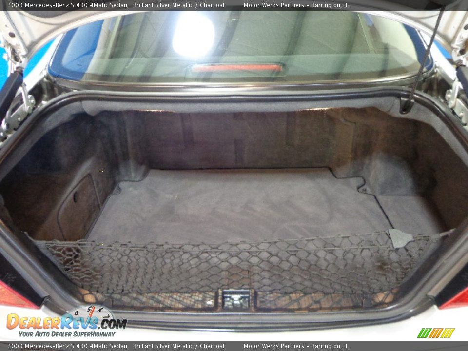 2003 Mercedes-Benz S 430 4Matic Sedan Brilliant Silver Metallic / Charcoal Photo #17