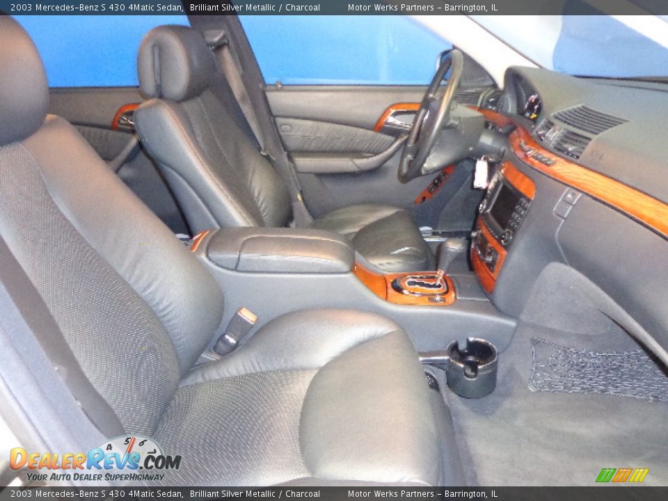 2003 Mercedes-Benz S 430 4Matic Sedan Brilliant Silver Metallic / Charcoal Photo #20