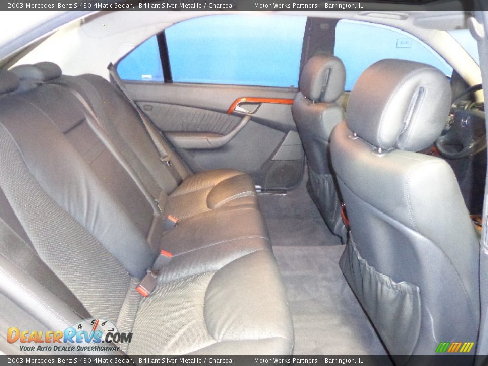 2003 Mercedes-Benz S 430 4Matic Sedan Brilliant Silver Metallic / Charcoal Photo #21