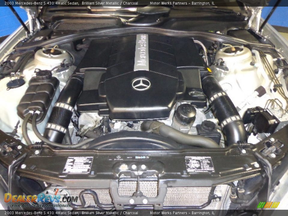 2003 Mercedes-Benz S 430 4Matic Sedan Brilliant Silver Metallic / Charcoal Photo #22