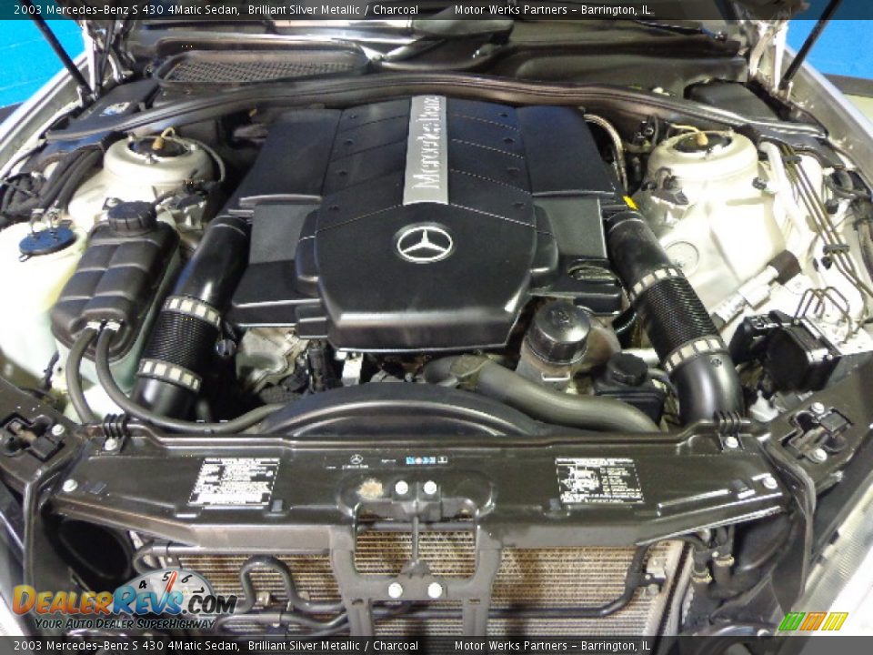 2003 Mercedes-Benz S 430 4Matic Sedan Brilliant Silver Metallic / Charcoal Photo #23
