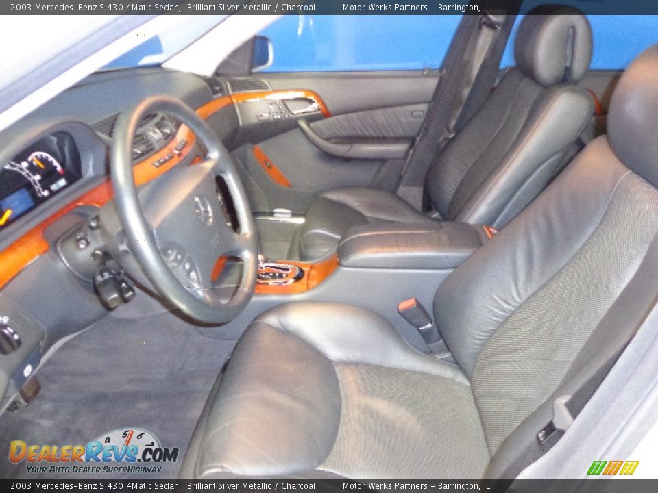2003 Mercedes-Benz S 430 4Matic Sedan Brilliant Silver Metallic / Charcoal Photo #24