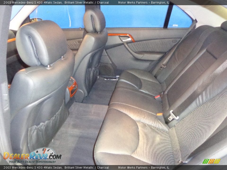 2003 Mercedes-Benz S 430 4Matic Sedan Brilliant Silver Metallic / Charcoal Photo #25