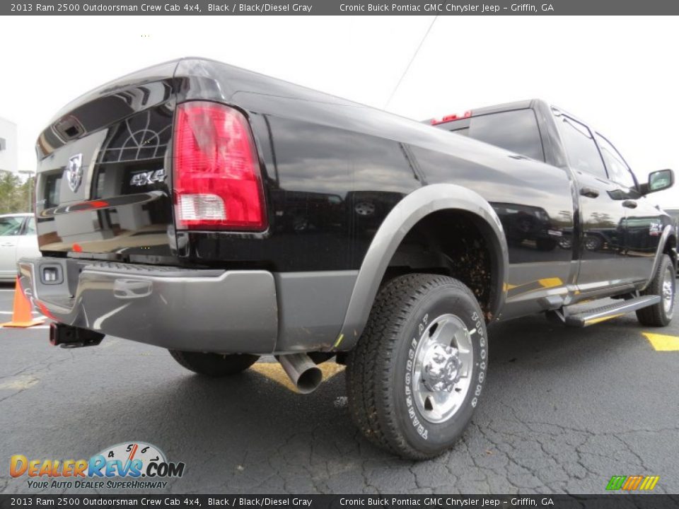 2013 Ram 2500 Outdoorsman Crew Cab 4x4 Black / Black/Diesel Gray Photo #7