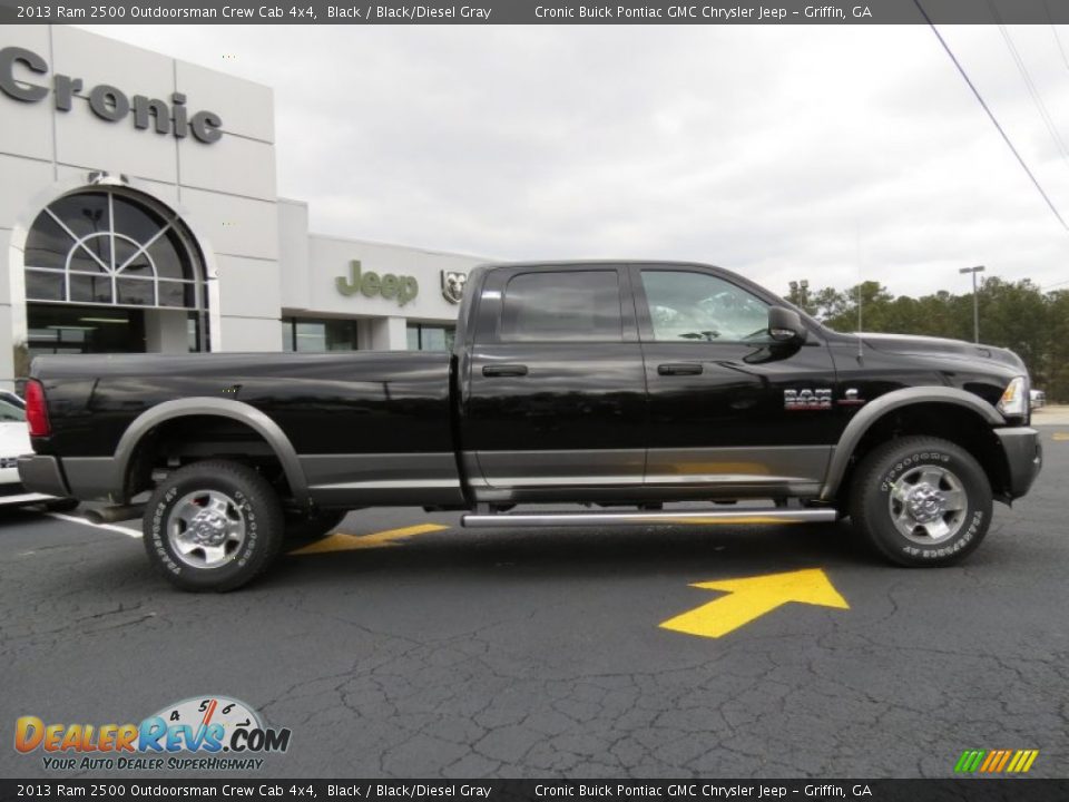 2013 Ram 2500 Outdoorsman Crew Cab 4x4 Black / Black/Diesel Gray Photo #8