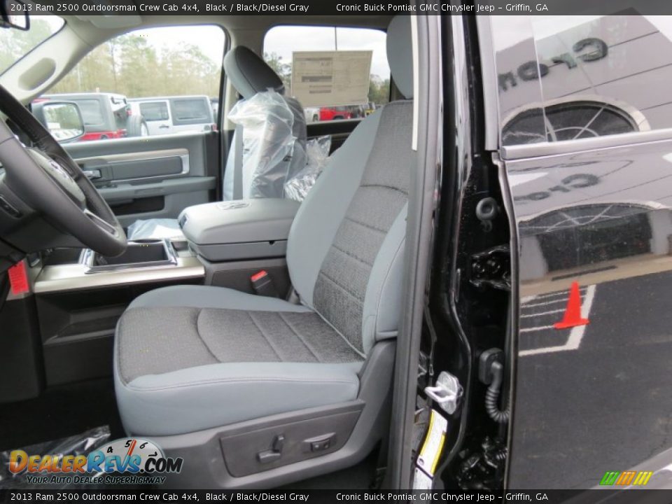 2013 Ram 2500 Outdoorsman Crew Cab 4x4 Black / Black/Diesel Gray Photo #11