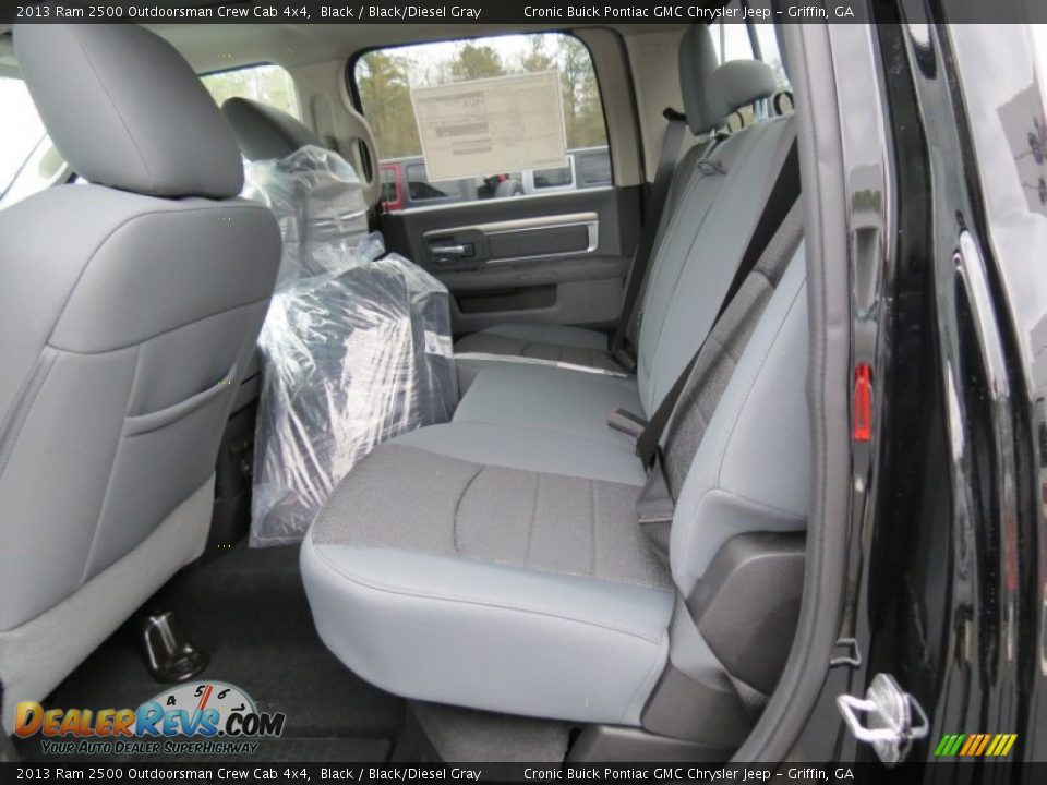 Rear Seat of 2013 Ram 2500 Outdoorsman Crew Cab 4x4 Photo #12
