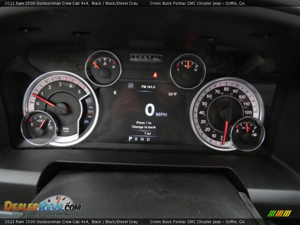 2013 Ram 2500 Outdoorsman Crew Cab 4x4 Gauges Photo #16