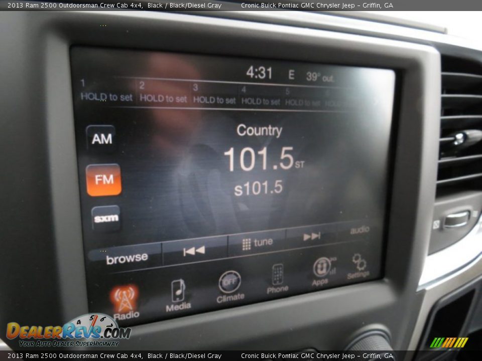 2013 Ram 2500 Outdoorsman Crew Cab 4x4 Black / Black/Diesel Gray Photo #17