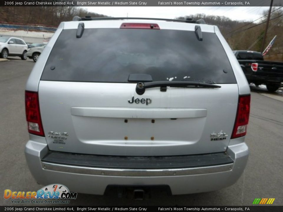 2006 Jeep Grand Cherokee Limited 4x4 Bright Silver Metallic / Medium Slate Gray Photo #3