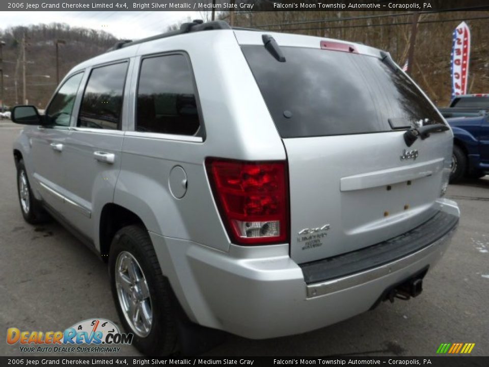 2006 Jeep Grand Cherokee Limited 4x4 Bright Silver Metallic / Medium Slate Gray Photo #4