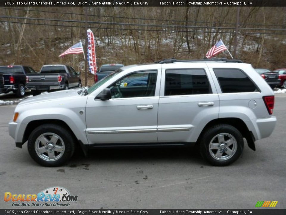 2006 Jeep Grand Cherokee Limited 4x4 Bright Silver Metallic / Medium Slate Gray Photo #5