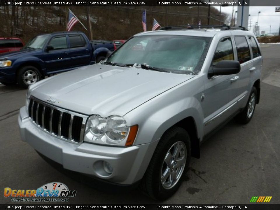 2006 Jeep Grand Cherokee Limited 4x4 Bright Silver Metallic / Medium Slate Gray Photo #6