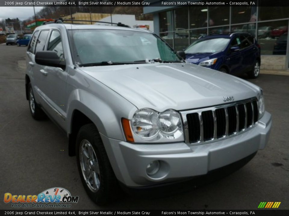2006 Jeep Grand Cherokee Limited 4x4 Bright Silver Metallic / Medium Slate Gray Photo #8