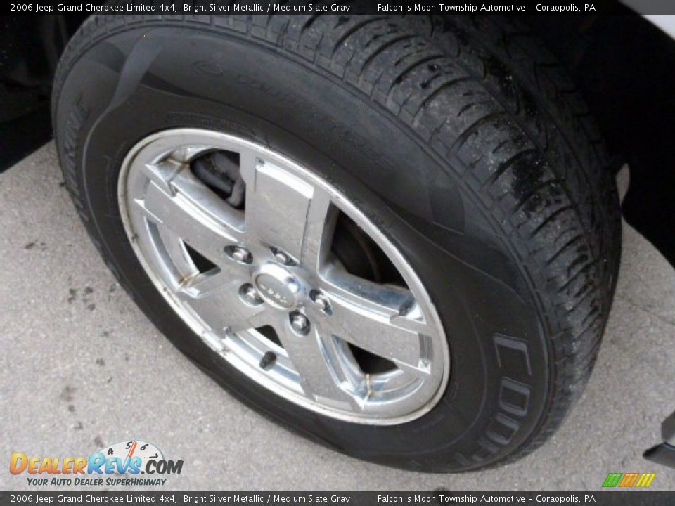 2006 Jeep Grand Cherokee Limited 4x4 Bright Silver Metallic / Medium Slate Gray Photo #9