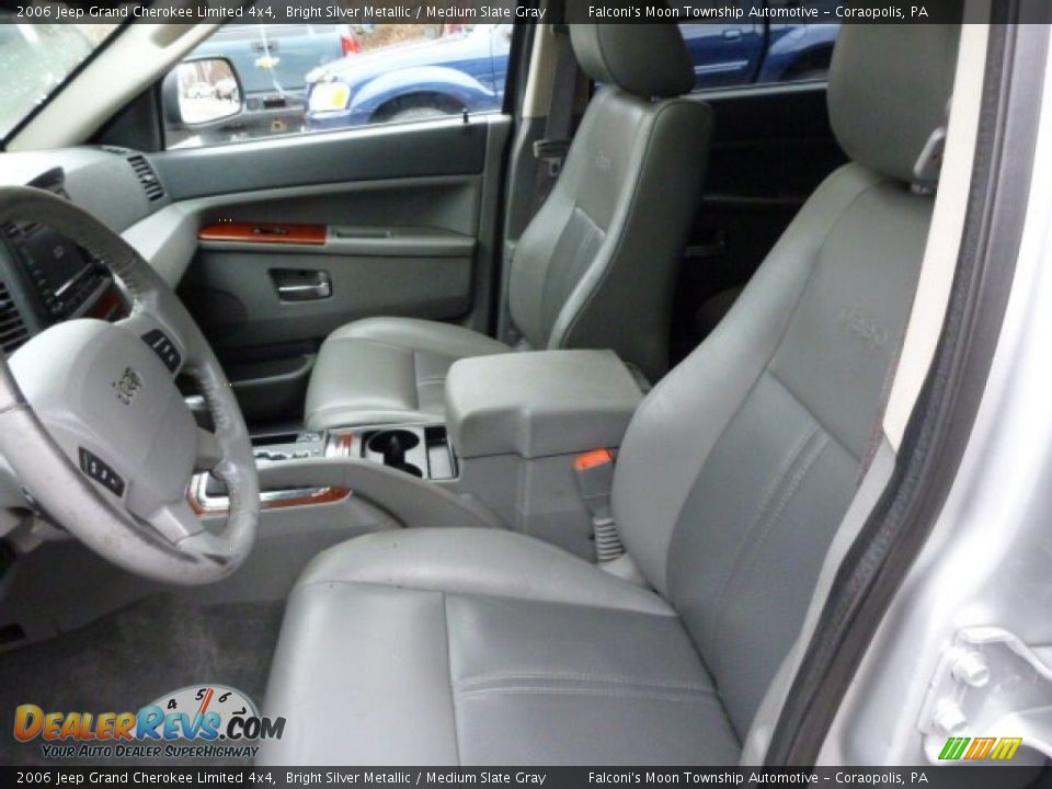 2006 Jeep Grand Cherokee Limited 4x4 Bright Silver Metallic / Medium Slate Gray Photo #16