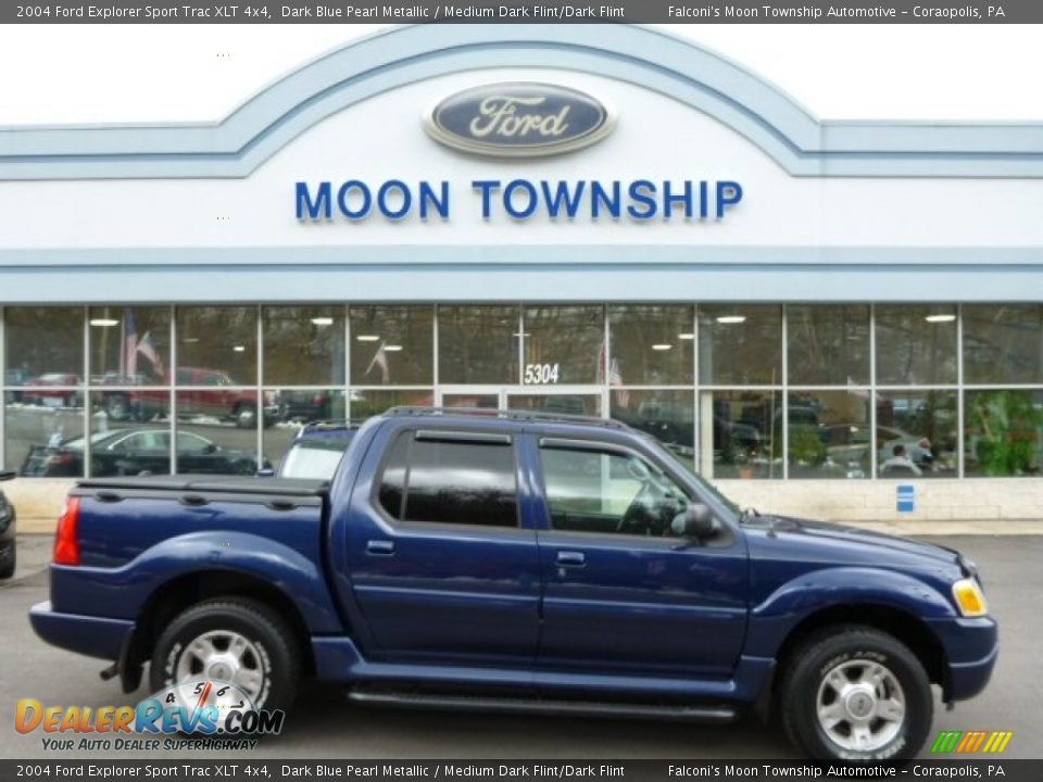2004 Ford Explorer Sport Trac XLT 4x4 Dark Blue Pearl Metallic / Medium Dark Flint/Dark Flint Photo #1