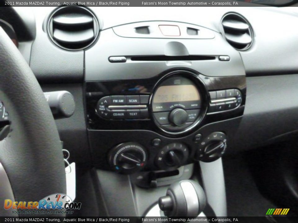2011 Mazda MAZDA2 Touring Aquatic Blue Mica / Black/Red Piping Photo #23