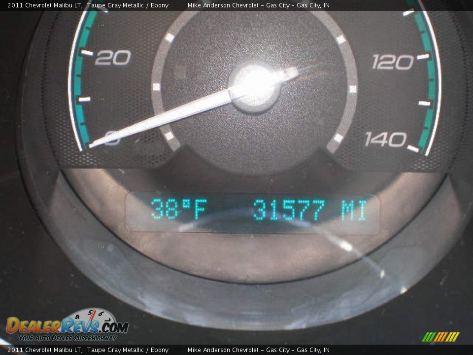 2011 Chevrolet Malibu LT Taupe Gray Metallic / Ebony Photo #9