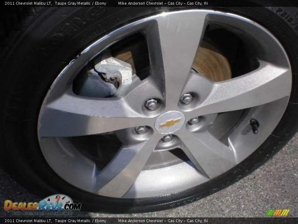 2011 Chevrolet Malibu LT Taupe Gray Metallic / Ebony Photo #10
